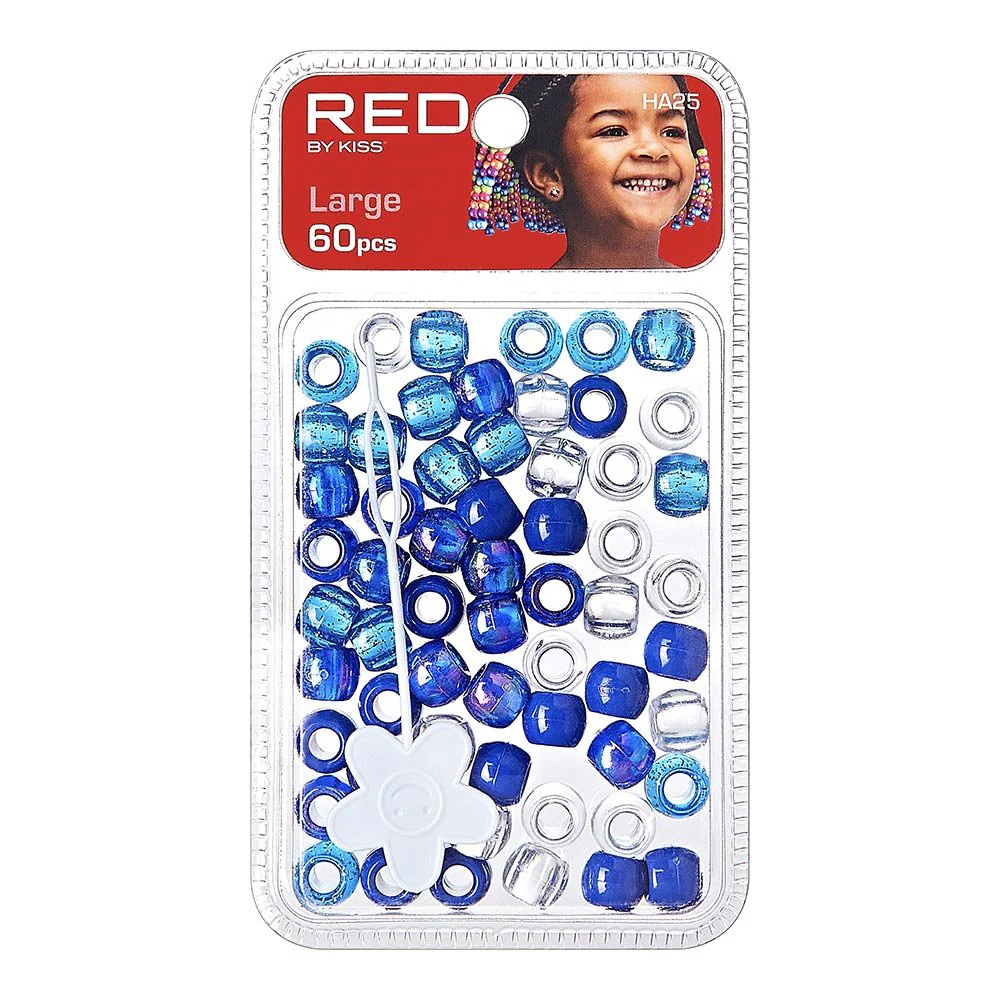 Red by Kiss Large Hair Beads 60pcs - Image 10