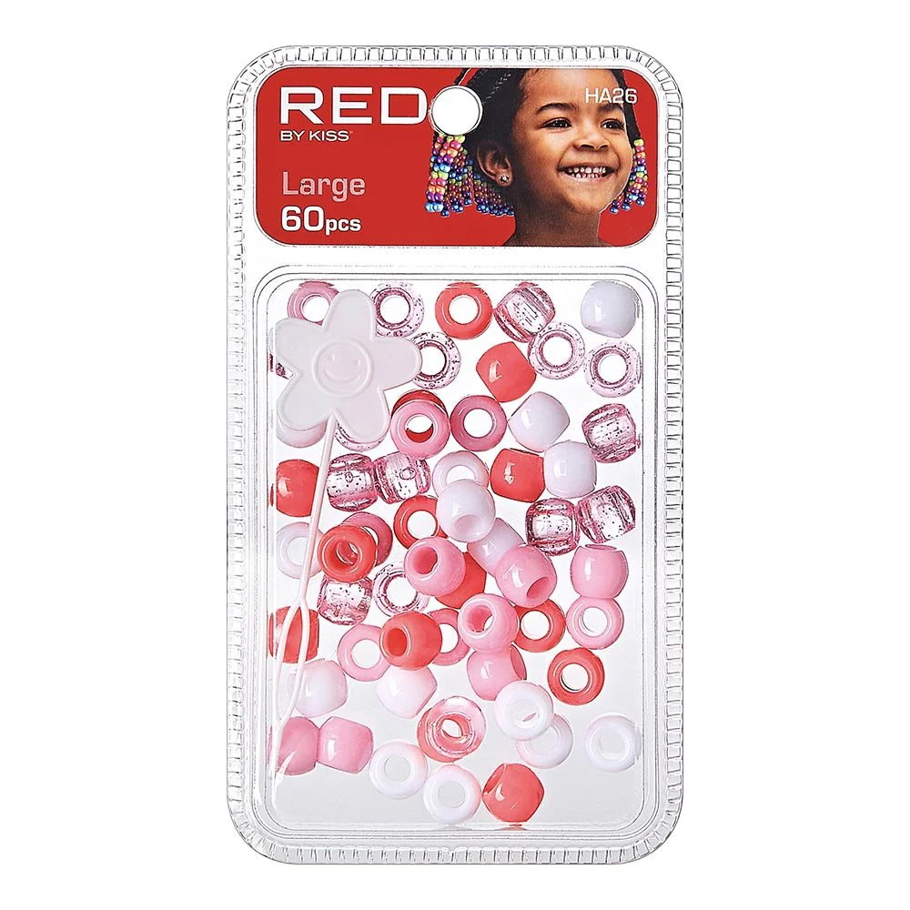 Red by Kiss Large Hair Beads 60pcs - Image 12