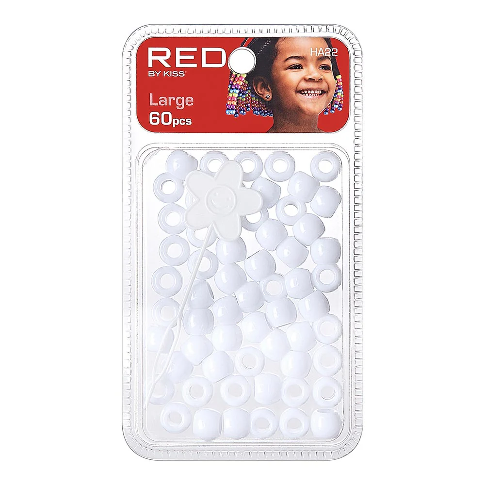 Red by Kiss Large Hair Beads 60pcs - Image 4