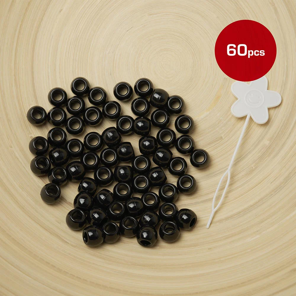 Red by Kiss Large Hair Beads 60pcs - Image 5