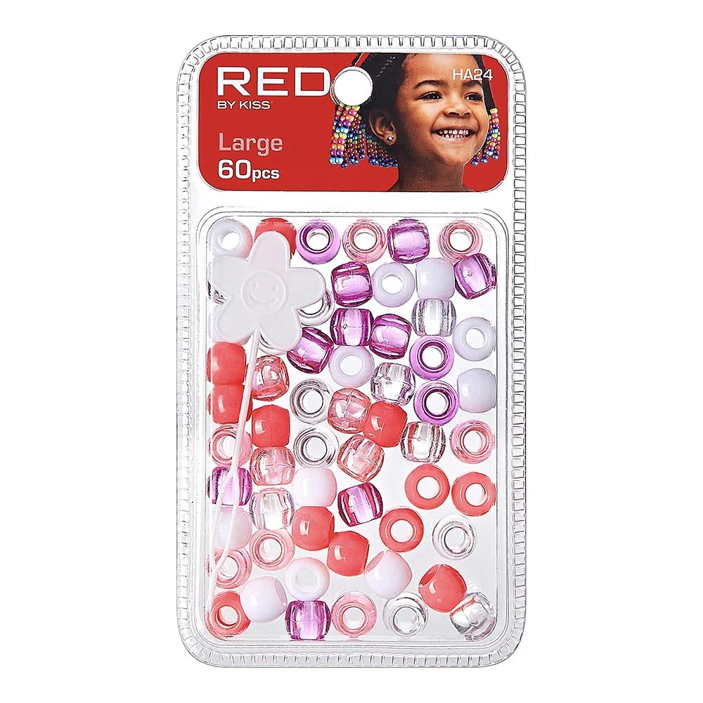 Red by Kiss Large Hair Beads 60pcs - Image 8