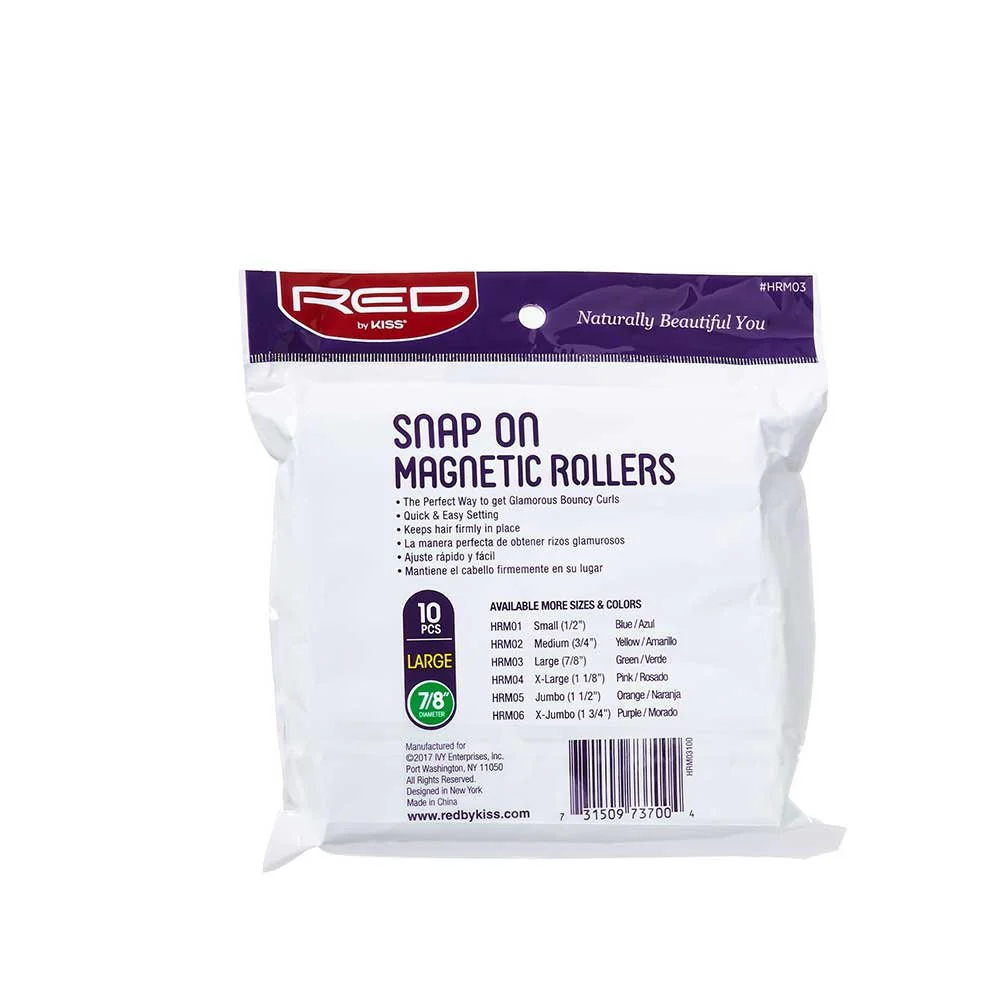 Red by Kiss Snap-On Magnetic Rollers - HRM01–HRM06 - Image 13