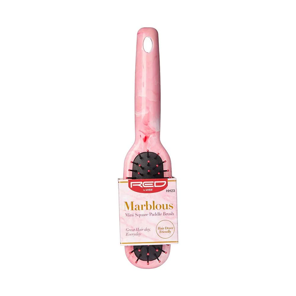 Red by Kiss Marblous Mini Square Paddle Brush