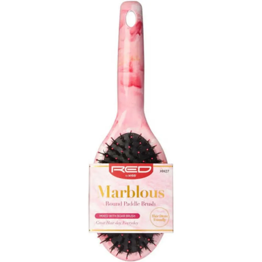 Red by Kiss Marblous Round Paddle Brush