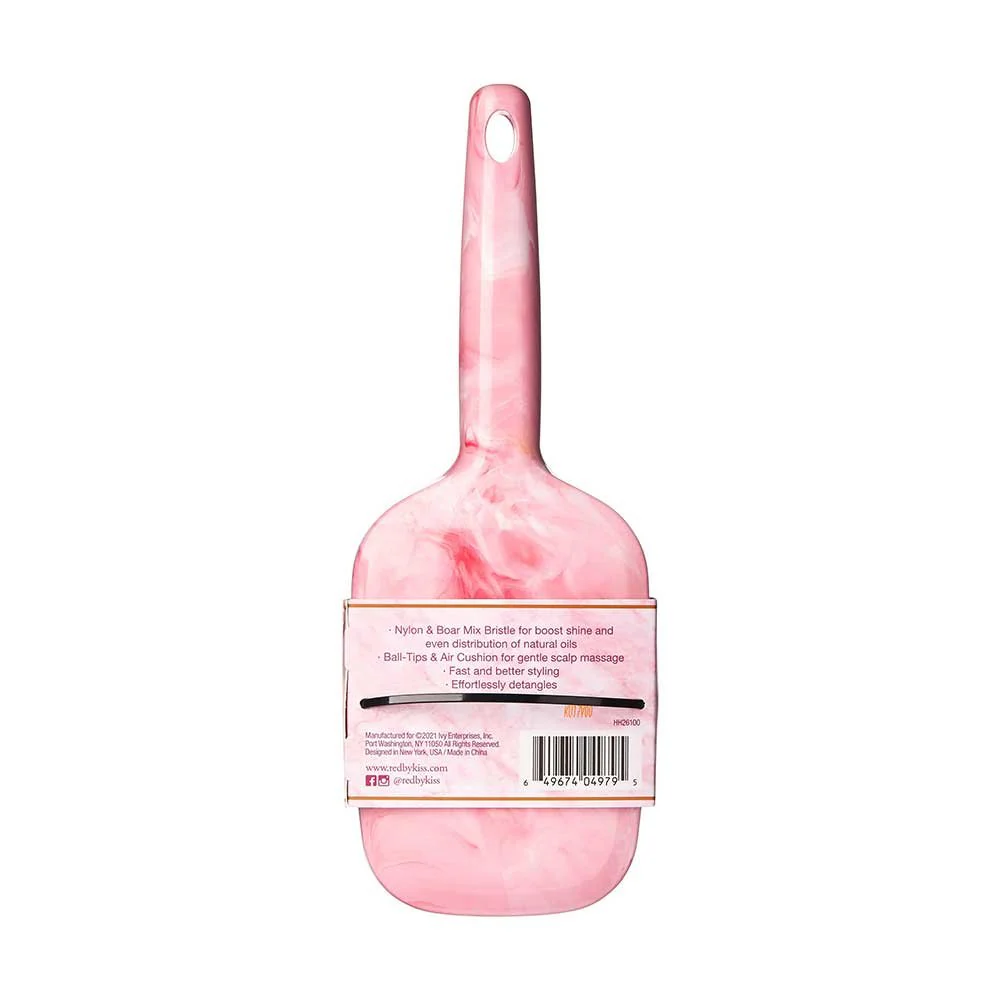 Red by Kiss Marblous Square Paddle Brush โ Medium Square Paddle - Image 5