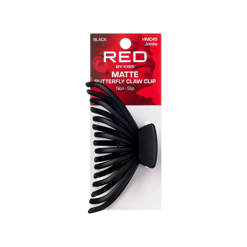 Red by Kiss Matte Butterfly Claw Clip β Jumbo