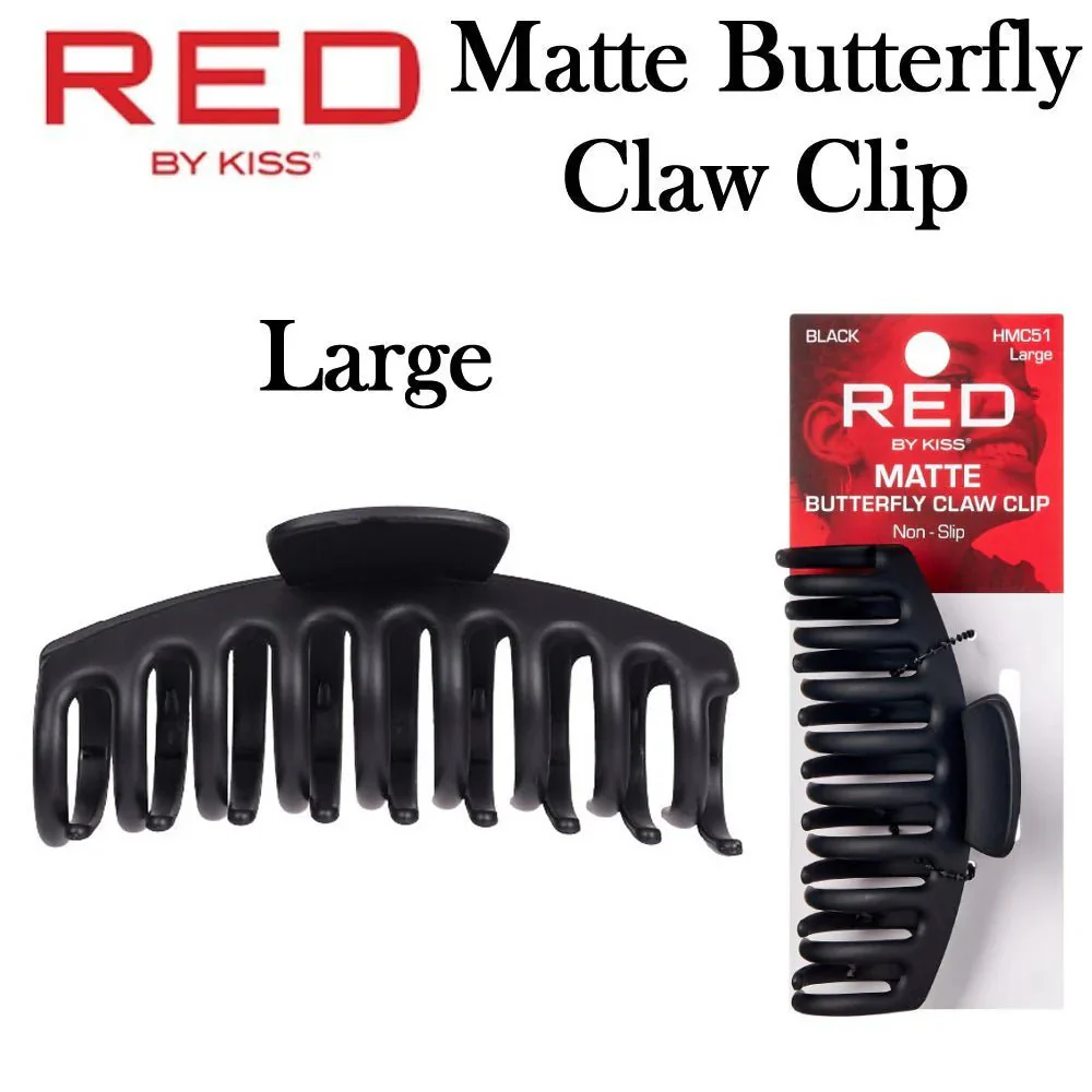 Red by Kiss Matte Butterfly Claw Clip ā Large