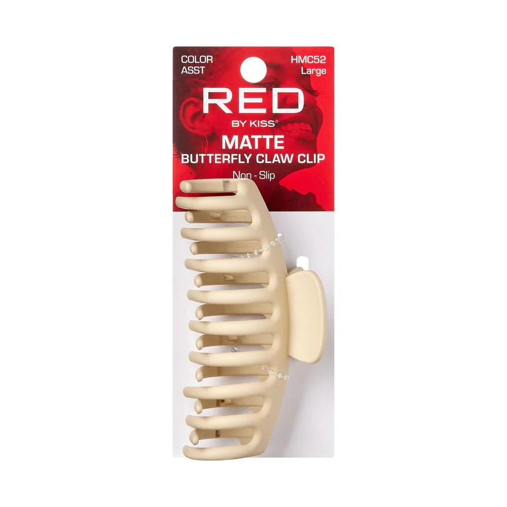 Red by Kiss Matte Butterfly Claw Clip – Large - Image 2