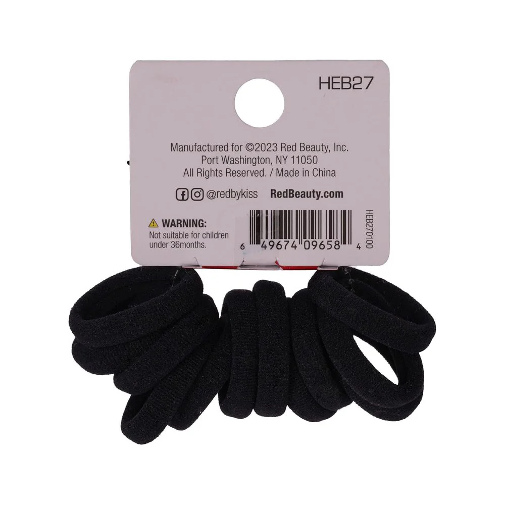 Red by Kiss Mini Ponytail Holders β 12 Count - Image 3