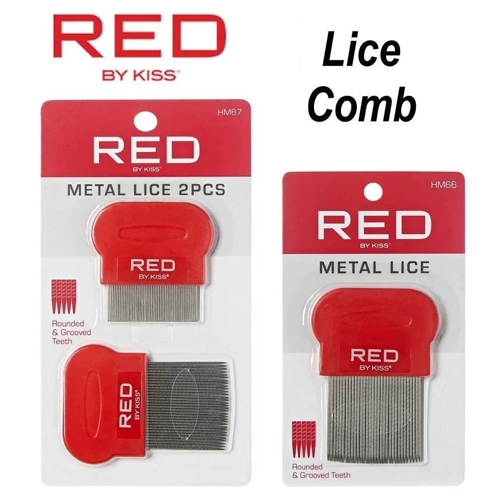 Red by Kiss Metal Lice Comb – HM67 - Image 2