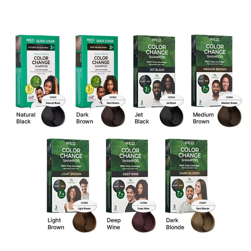 Red by Kiss Natural Herbal Color Change Shampoo - Image 2
