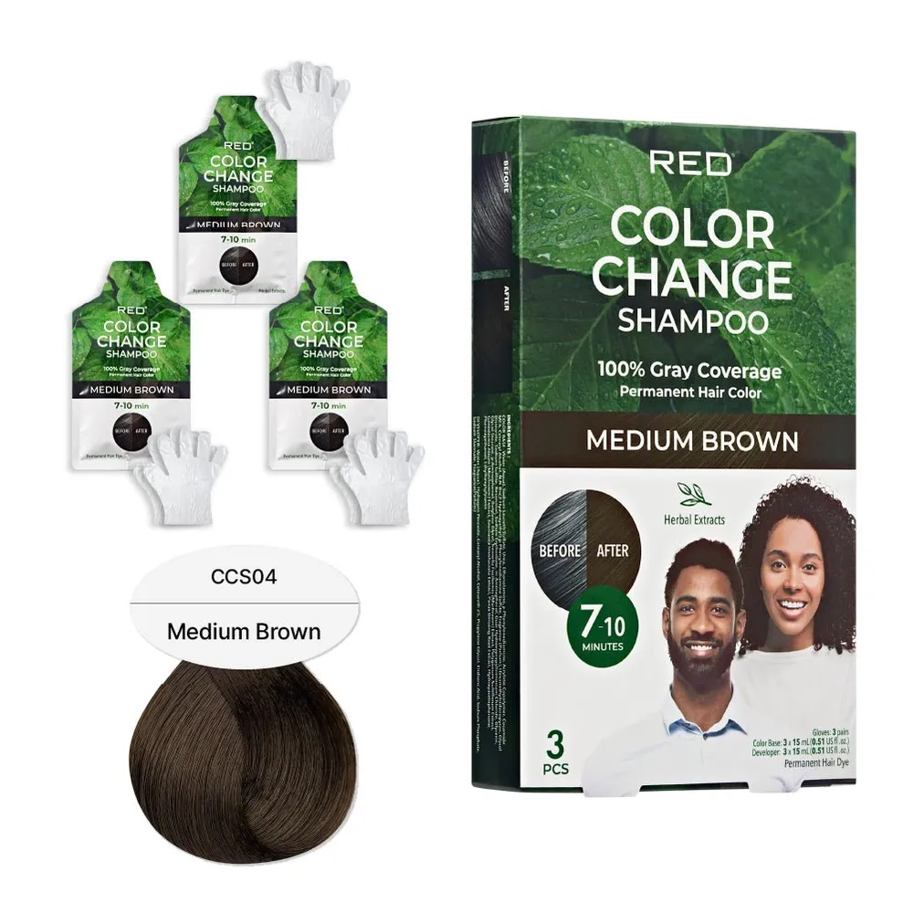 Red by Kiss Natural Herbal Color Change Shampoo - Image 5