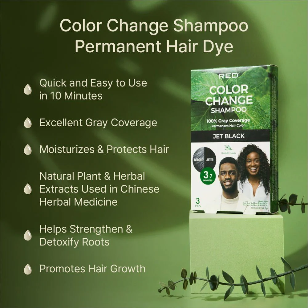 Red by Kiss Natural Herbal Color Change Shampoo - Image 8