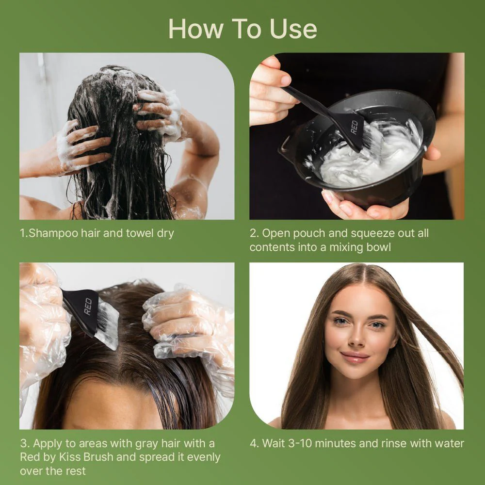 Red by Kiss Natural Herbal Color Change Shampoo - Image 9