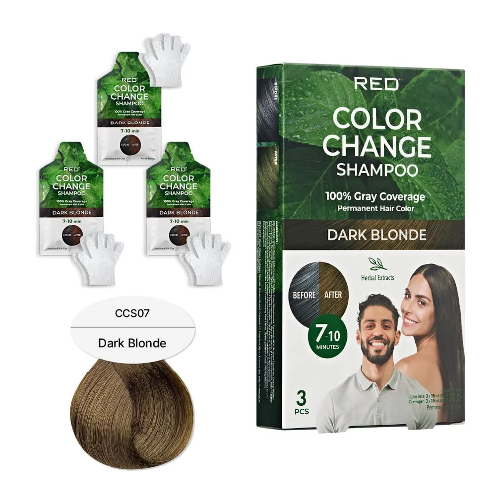 Red by Kiss Natural Herbal Color Change Shampoo - Image 6