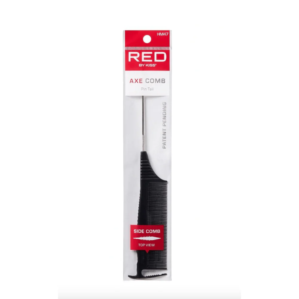 Red by Kiss Axe Pin Tail Comb