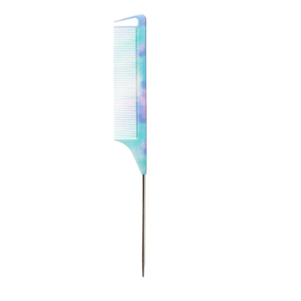 Red by Kiss Parting Pin Tail Comb – Blue Tie Dye - Image 3