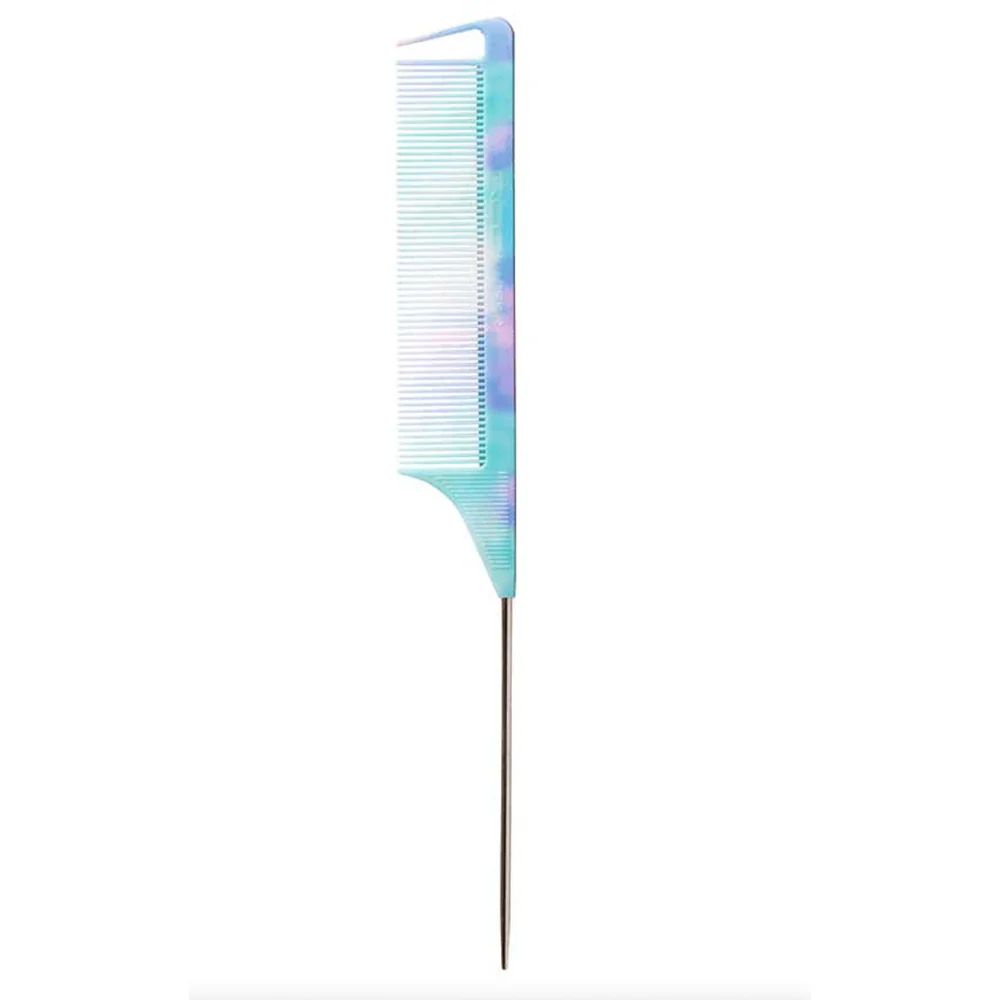 Red by Kiss Parting Pin Tail Comb – Blue Tie Dye - Image 4
