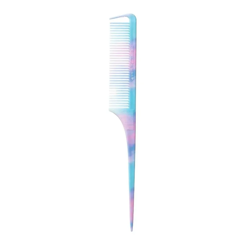 Red by Kiss Parting Rat Tail Comb ā Blue Tie Dye - Image 2