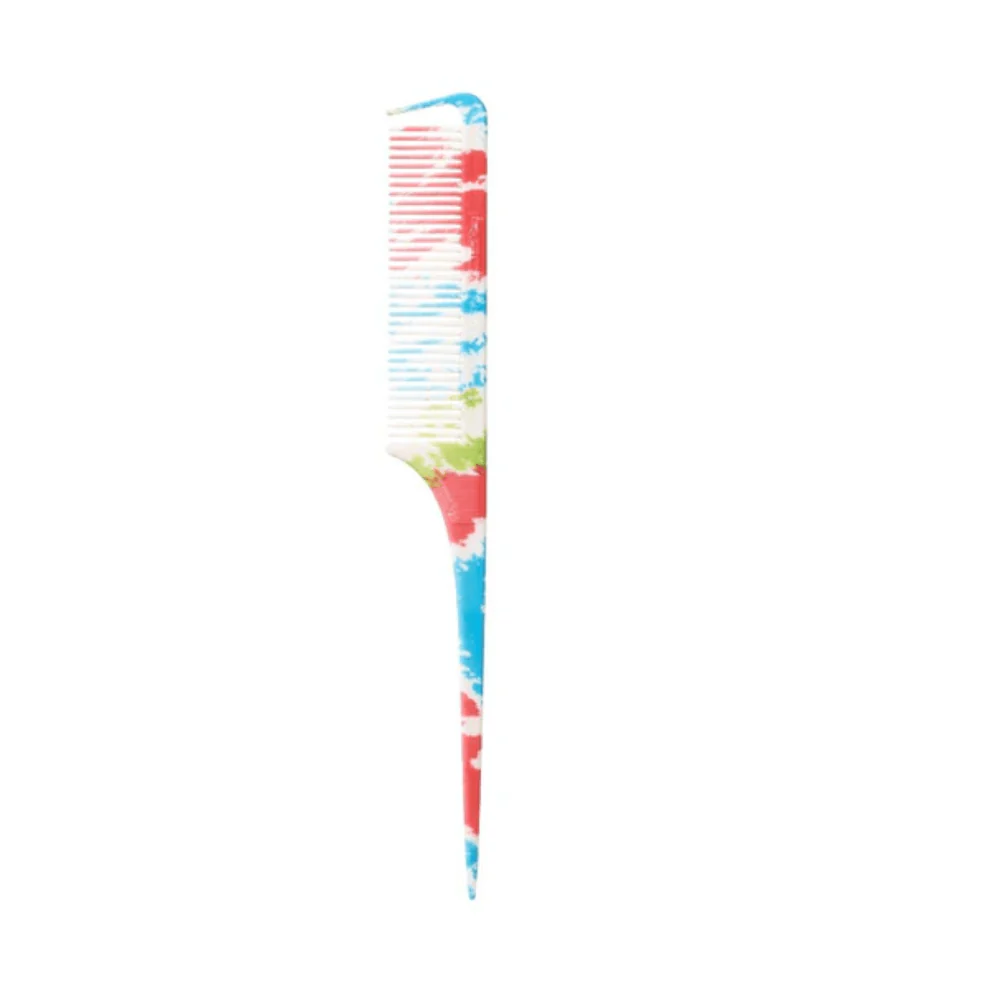 Red by Kiss Parting Rat Tail Comb โ Red Tie Dye - Image 4