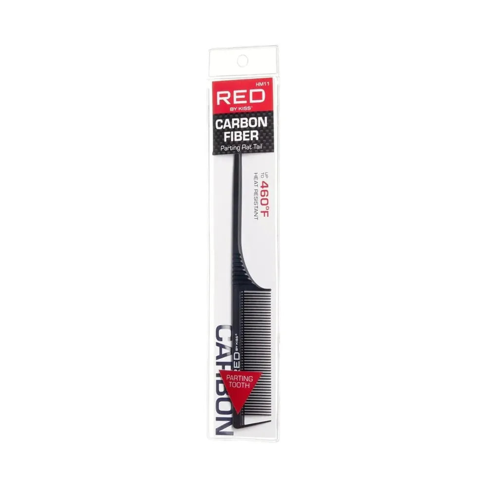 Red by Kiss Carbon Fiber Parting Rat Tail Comb - Image 6