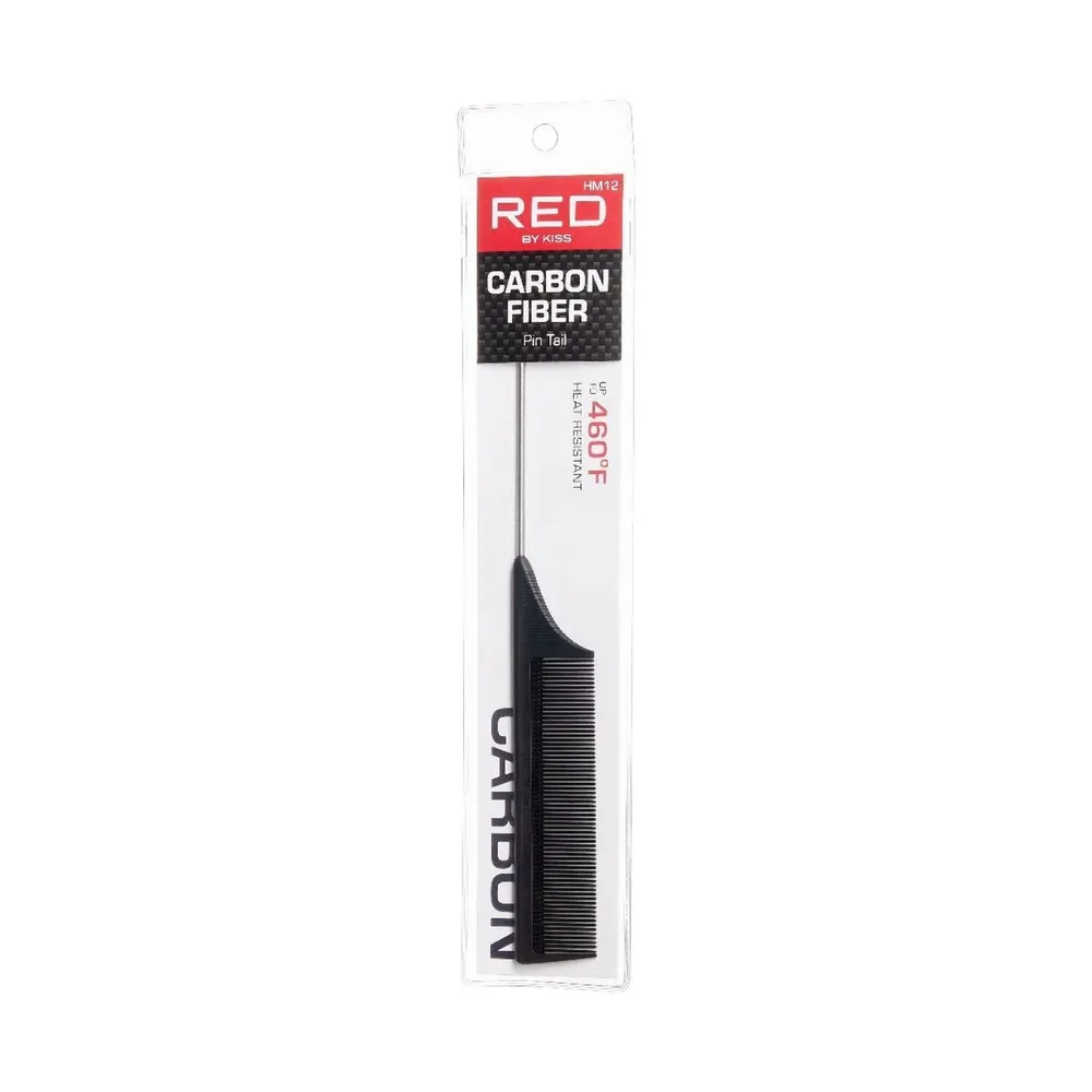 Red by Kiss Carbon Fiber Pin Tail Comb - Image 5