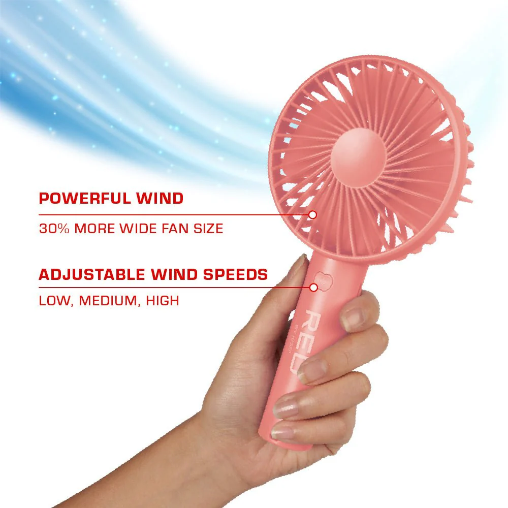 Red by Kiss Portable Handheld Beauty Fan - Image 12