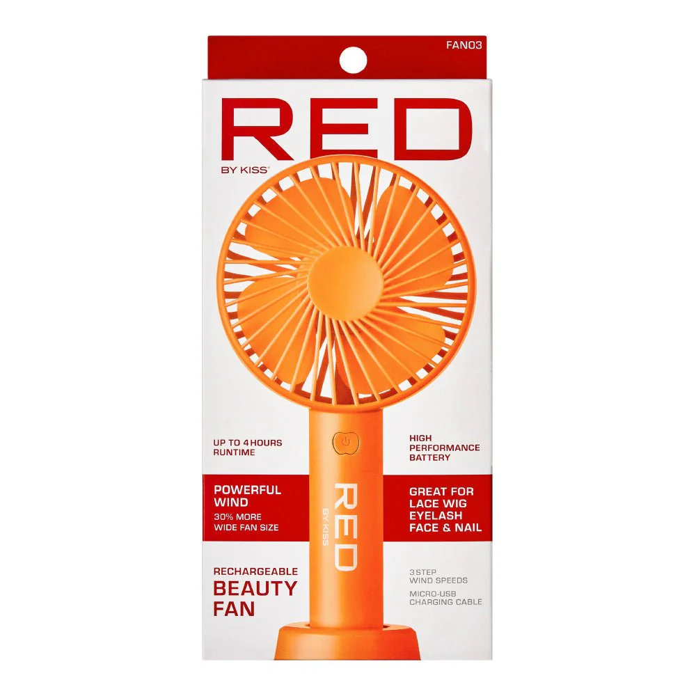 Red by Kiss Portable Handheld Beauty Fan - Image 15