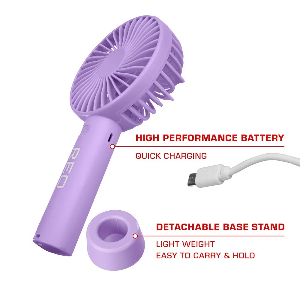 Red by Kiss Portable Handheld Beauty Fan - Image 4