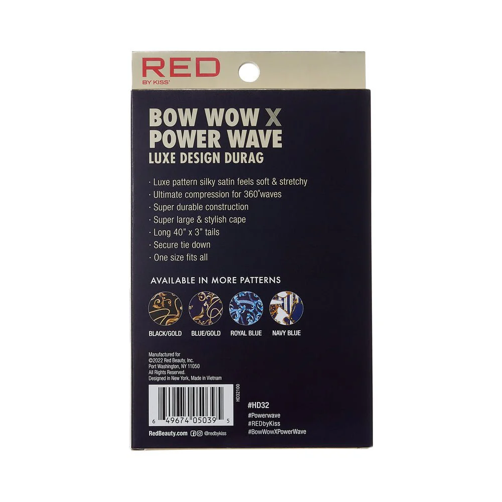 Red by Kiss Premium Bow Wow X Power Wave Luxe Design Durag - Image 13