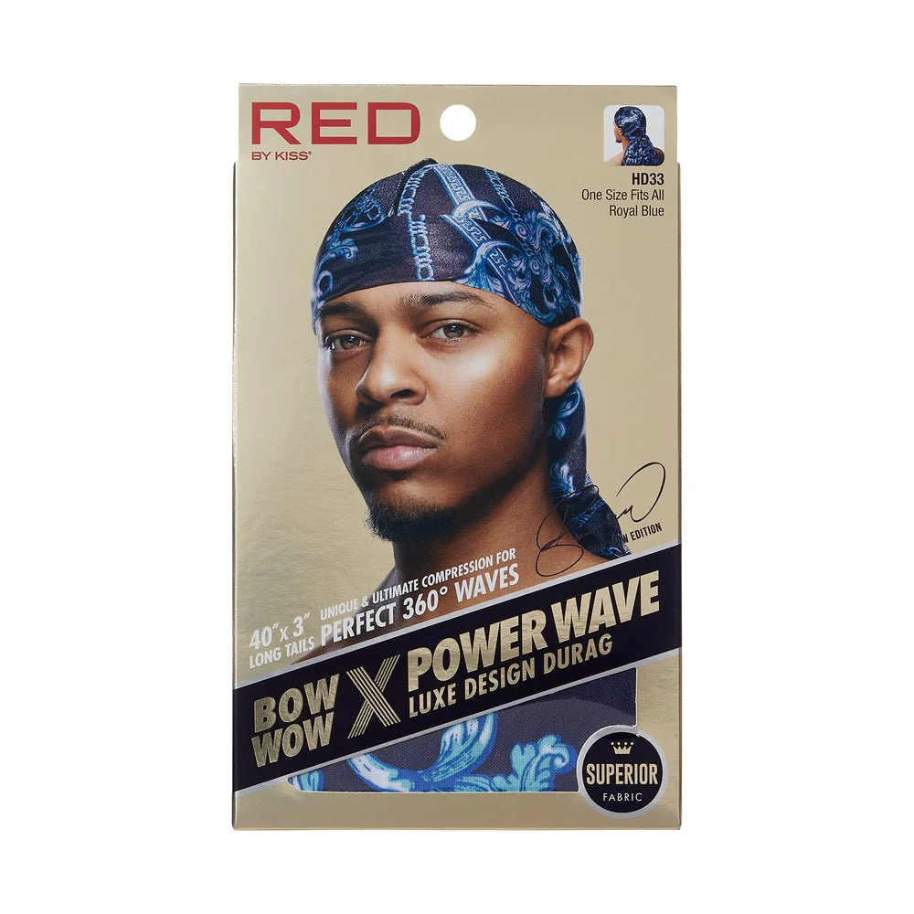 Red by Kiss Premium Bow Wow X Power Wave Luxe Design Durag - Image 3