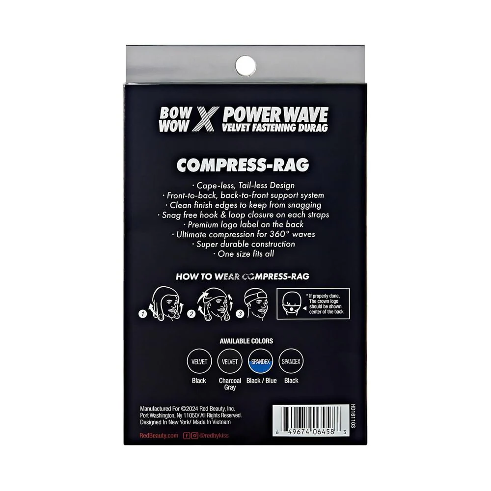 Red by Kiss Premium Bow Wow Power Pattern Velvet Compress Rag - Image 10