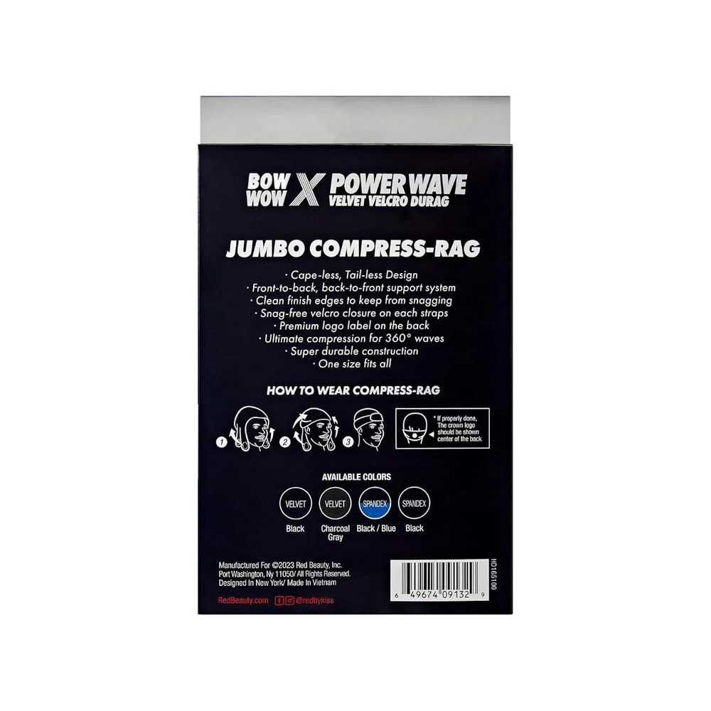 Red by Kiss Premium Bow Wow Power Pattern Velvet Compress Rag - Image 19