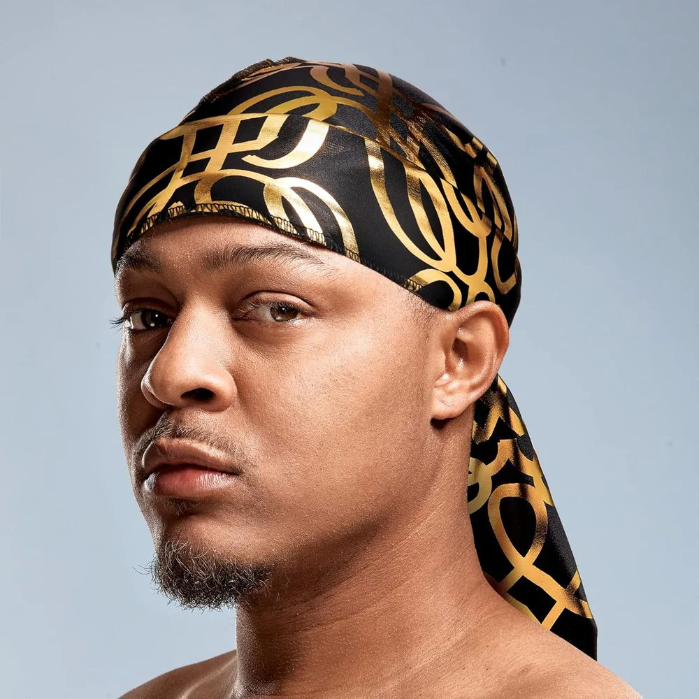 Red by Kiss Premium Bow Wow X Power Wave Lit Gold Silky Durag - Image 11