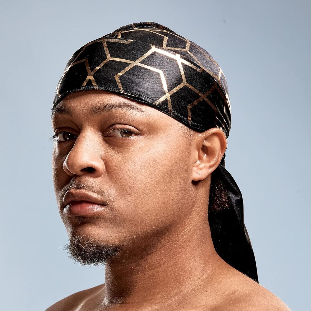 Red by Kiss Premium Bow Wow X Power Wave Lit Gold Silky Durag - Image 7
