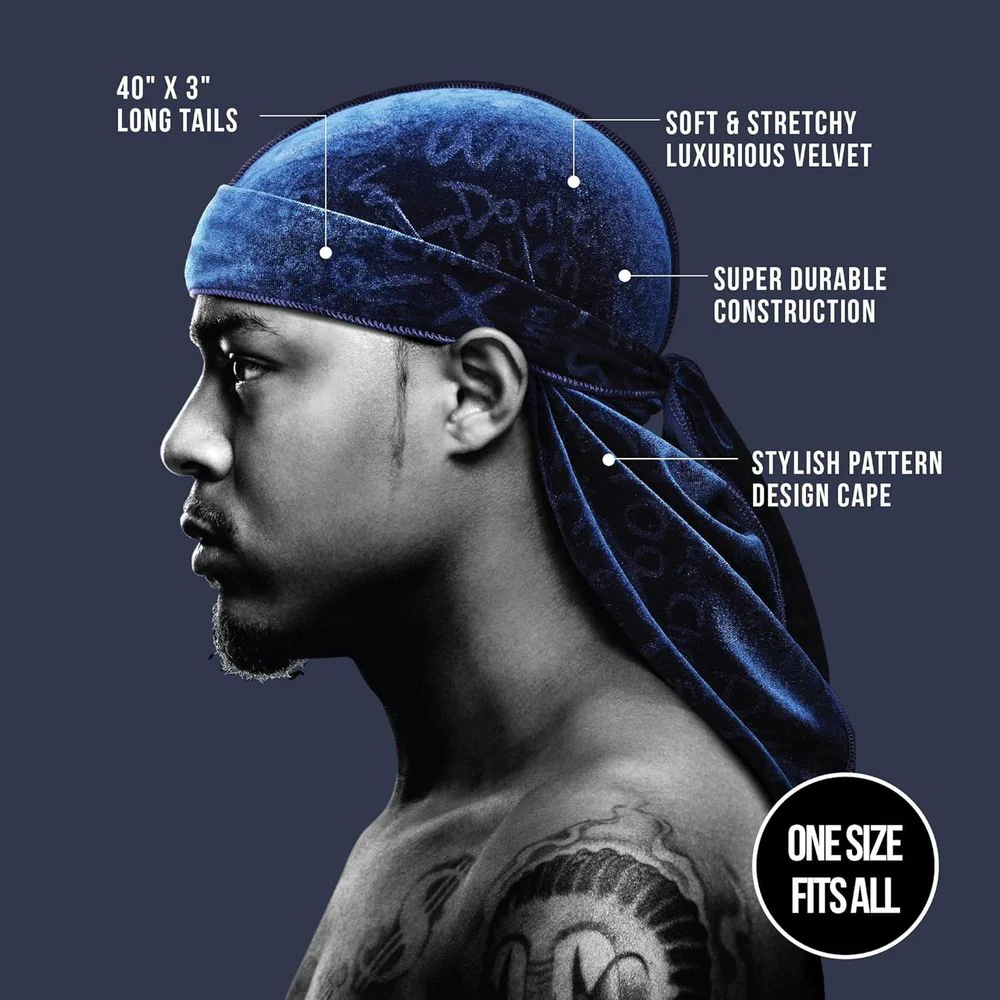 Red by Kiss Premium Bow Wow X Power Pattern Velvet Durag - Image 10