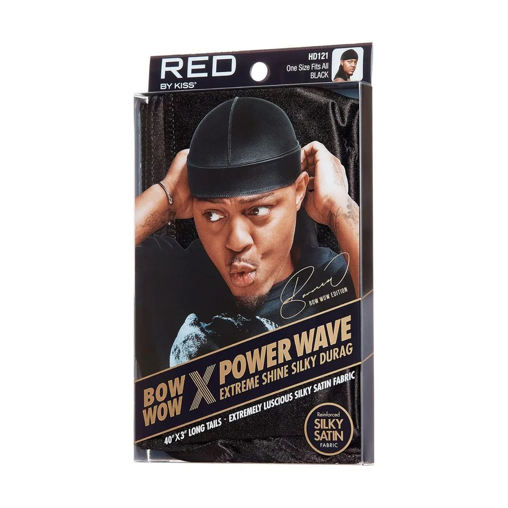 Red by Kiss Bow Wow Power Wave Shine Silky Durag โ Max Hold - Image 11