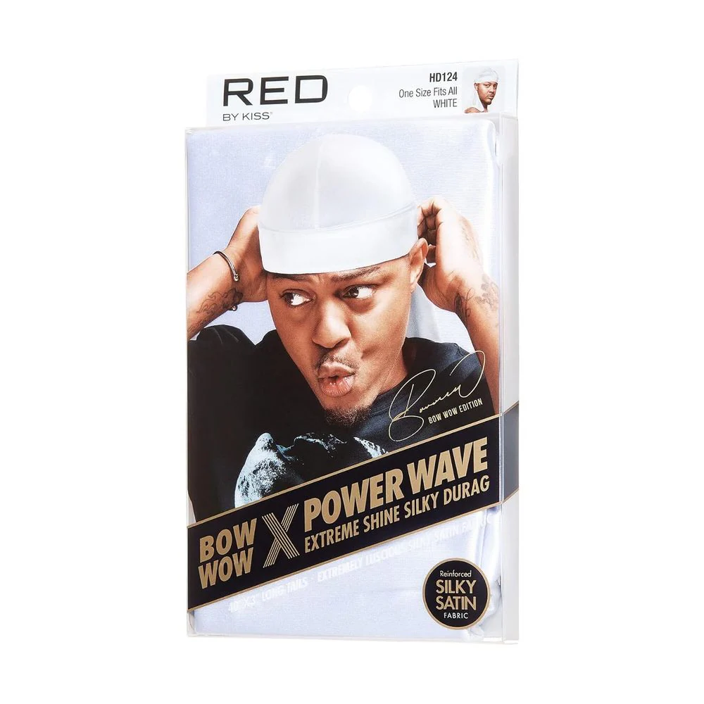 Red by Kiss Bow Wow Power Wave Shine Silky Durag โ Max Hold - Image 13