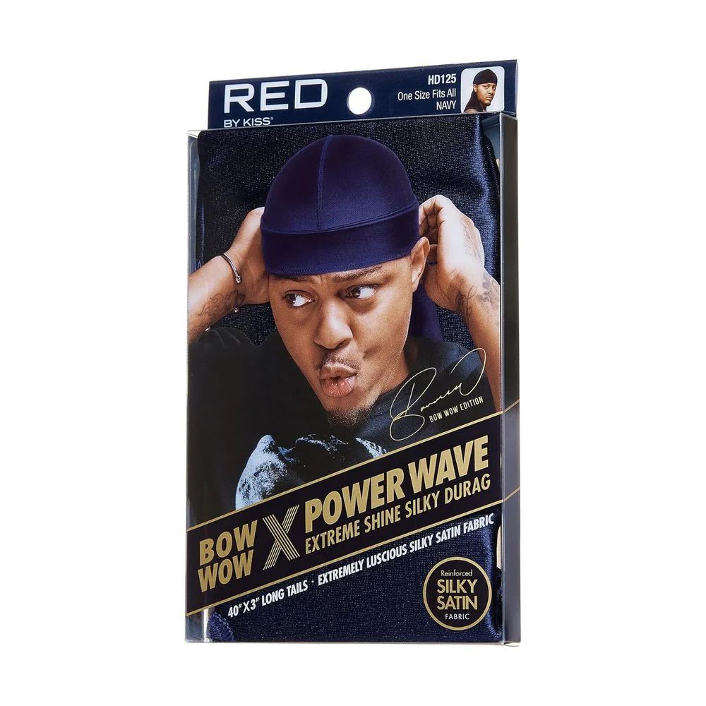 Red by Kiss Bow Wow Power Wave Shine Silky Durag โ Max Hold - Image 14