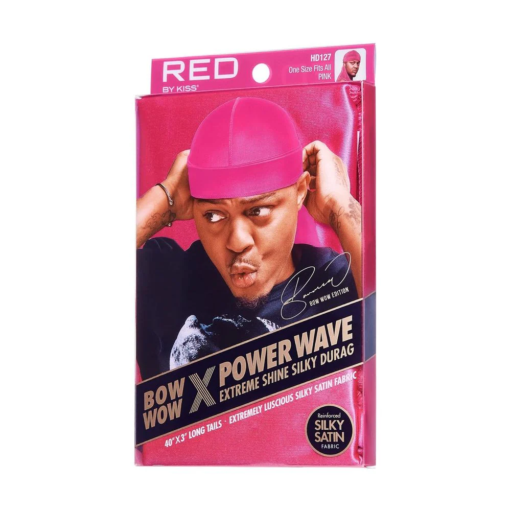 Red by Kiss Bow Wow Power Wave Shine Silky Durag โ Max Hold - Image 16