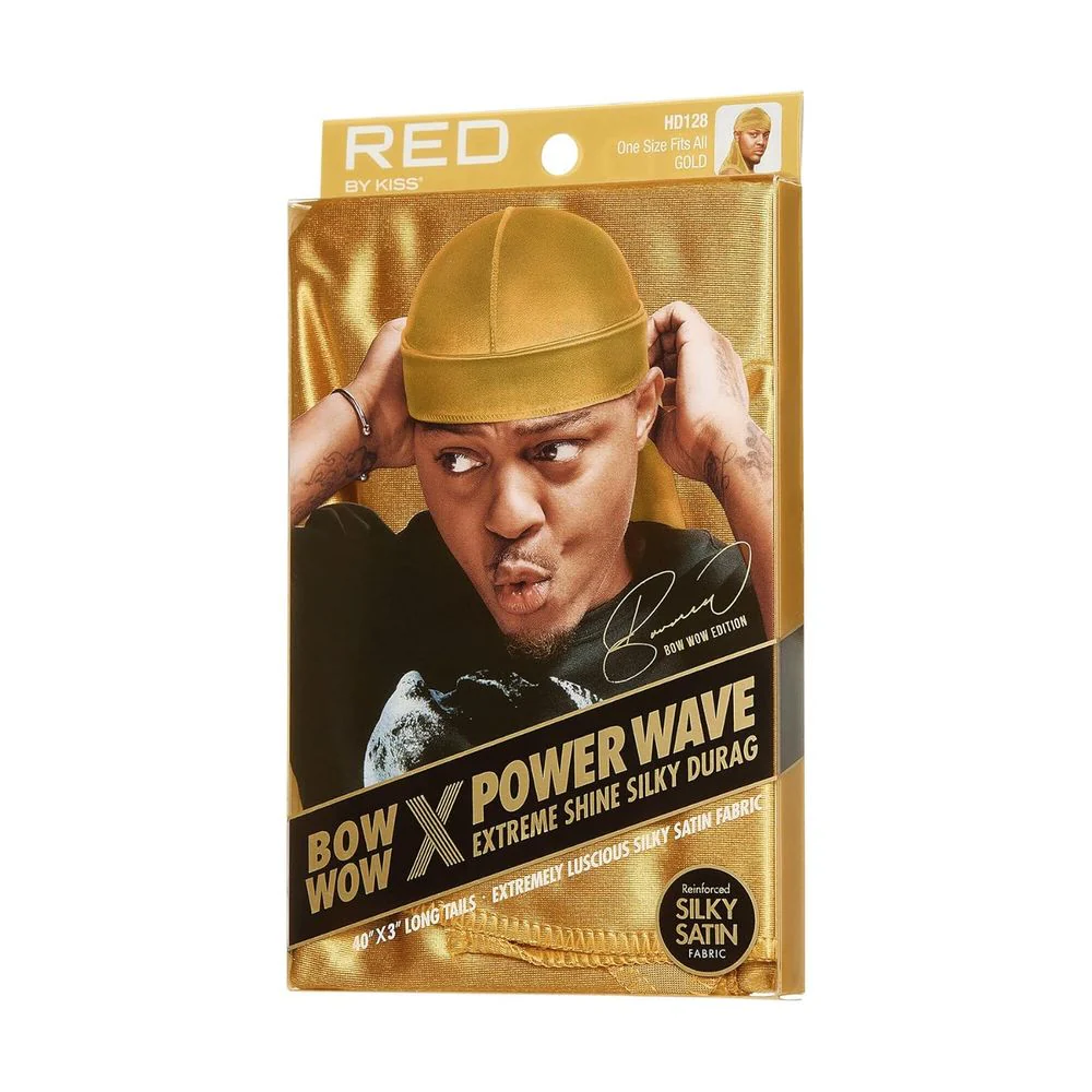 Red by Kiss Bow Wow Power Wave Shine Silky Durag โ Max Hold - Image 17