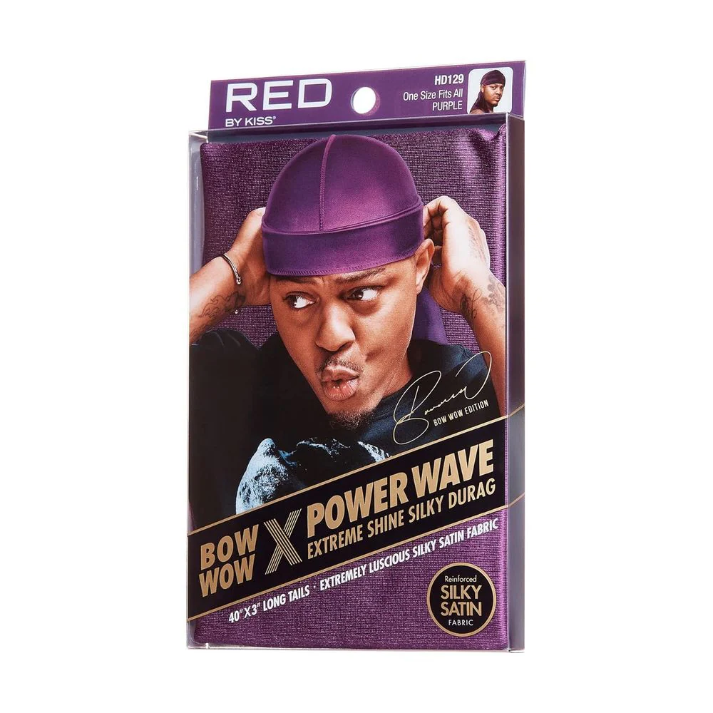 Red by Kiss Bow Wow Power Wave Shine Silky Durag โ Max Hold - Image 18