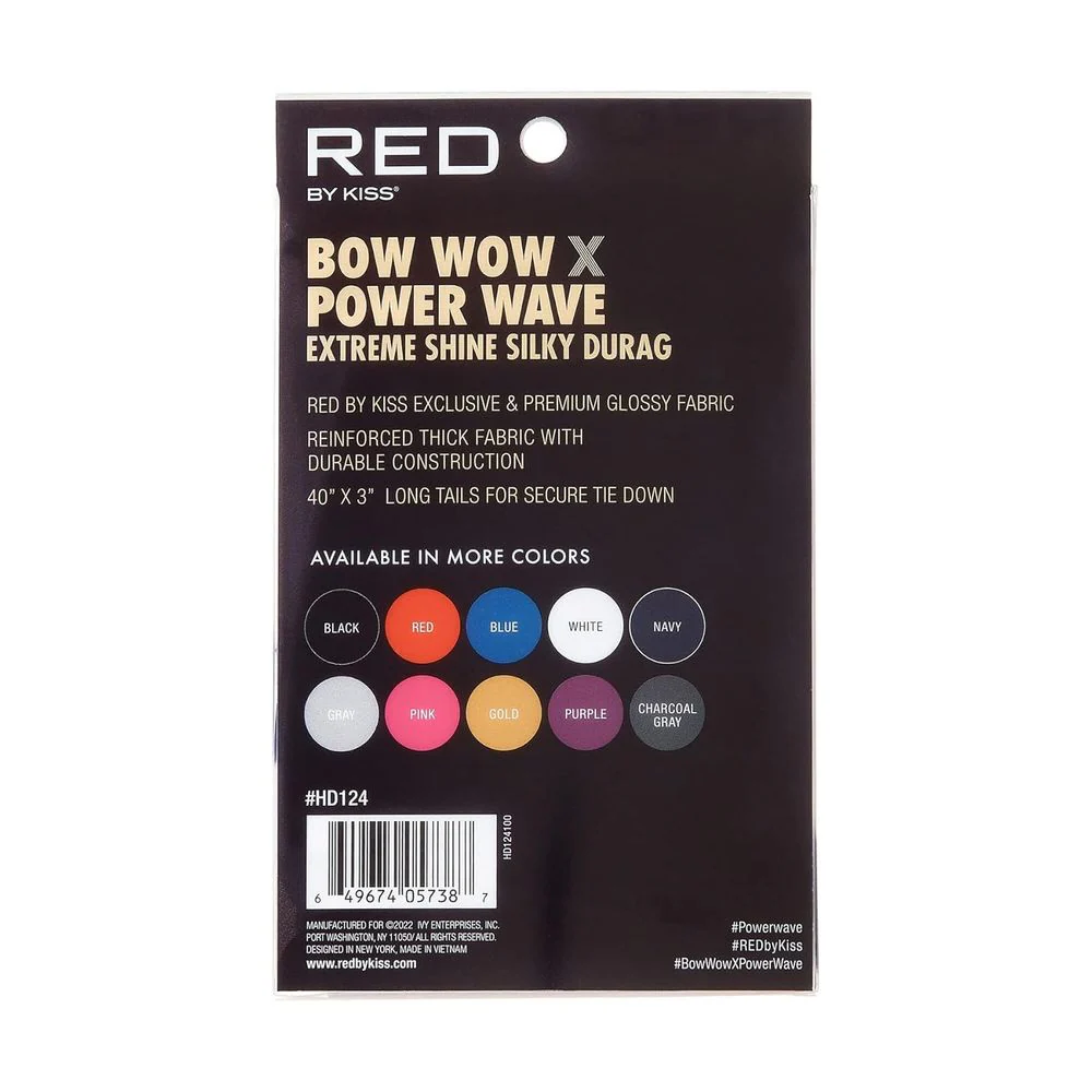 Red by Kiss Bow Wow Power Wave Shine Silky Durag โ Max Hold - Image 23