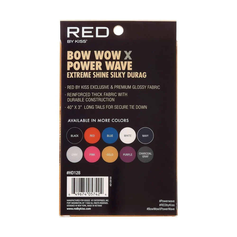 Red by Kiss Bow Wow Power Wave Shine Silky Durag โ Max Hold - Image 27