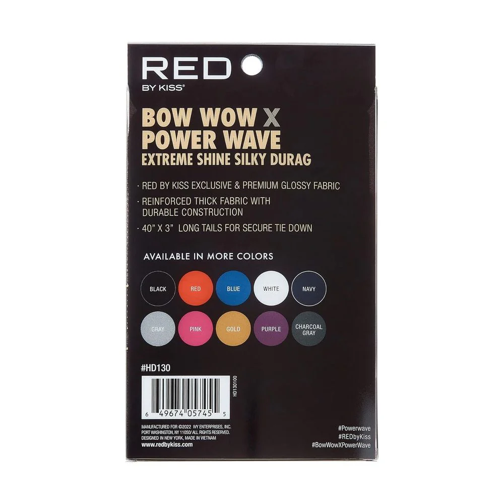 Red by Kiss Bow Wow Power Wave Shine Silky Durag โ Max Hold - Image 29