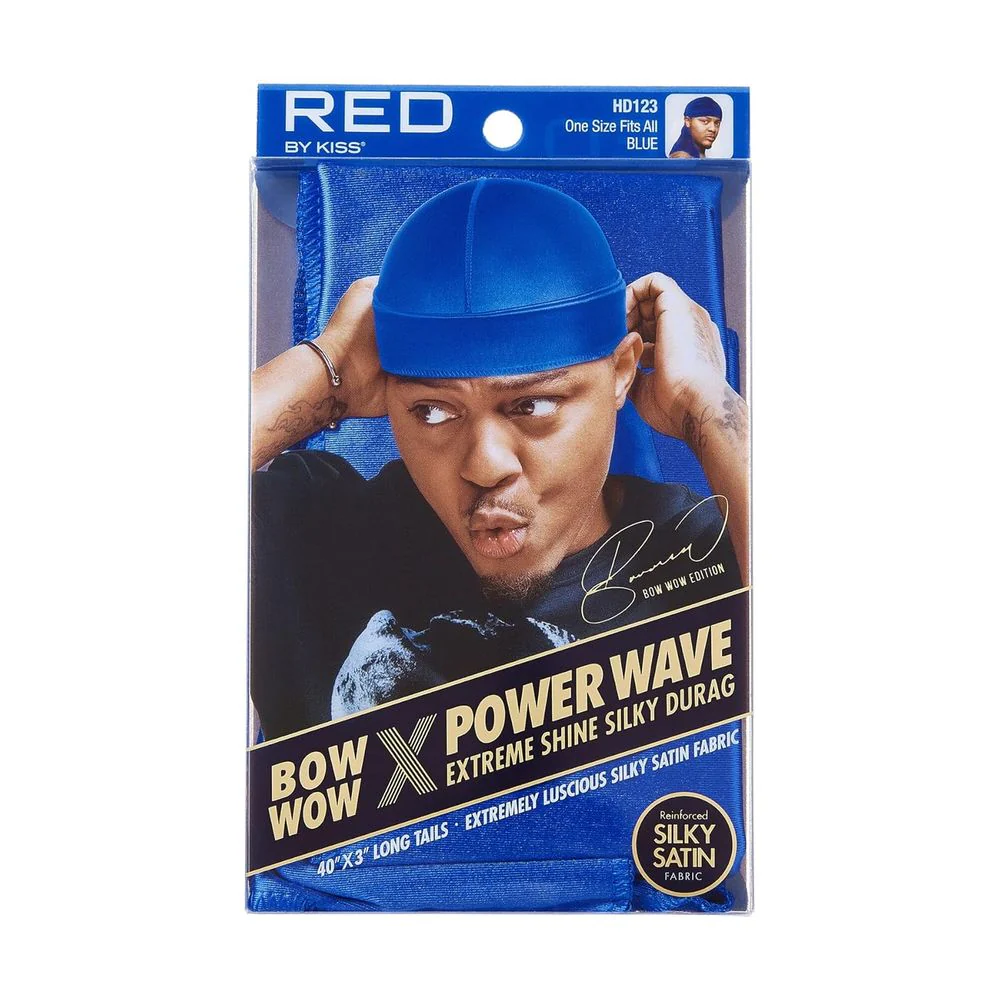 Red by Kiss Bow Wow Power Wave Shine Silky Durag โ Max Hold - Image 3