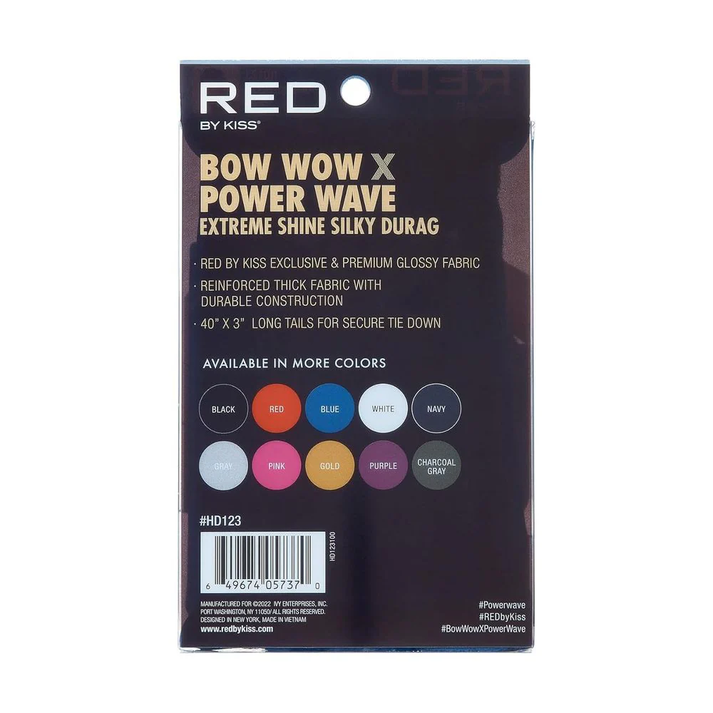 Red by Kiss Bow Wow Power Wave Shine Silky Durag โ Max Hold - Image 31