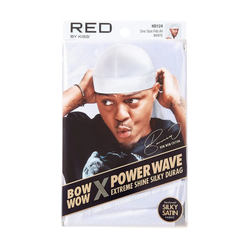 Red by Kiss Bow Wow Power Wave Shine Silky Durag โ Max Hold - Image 4