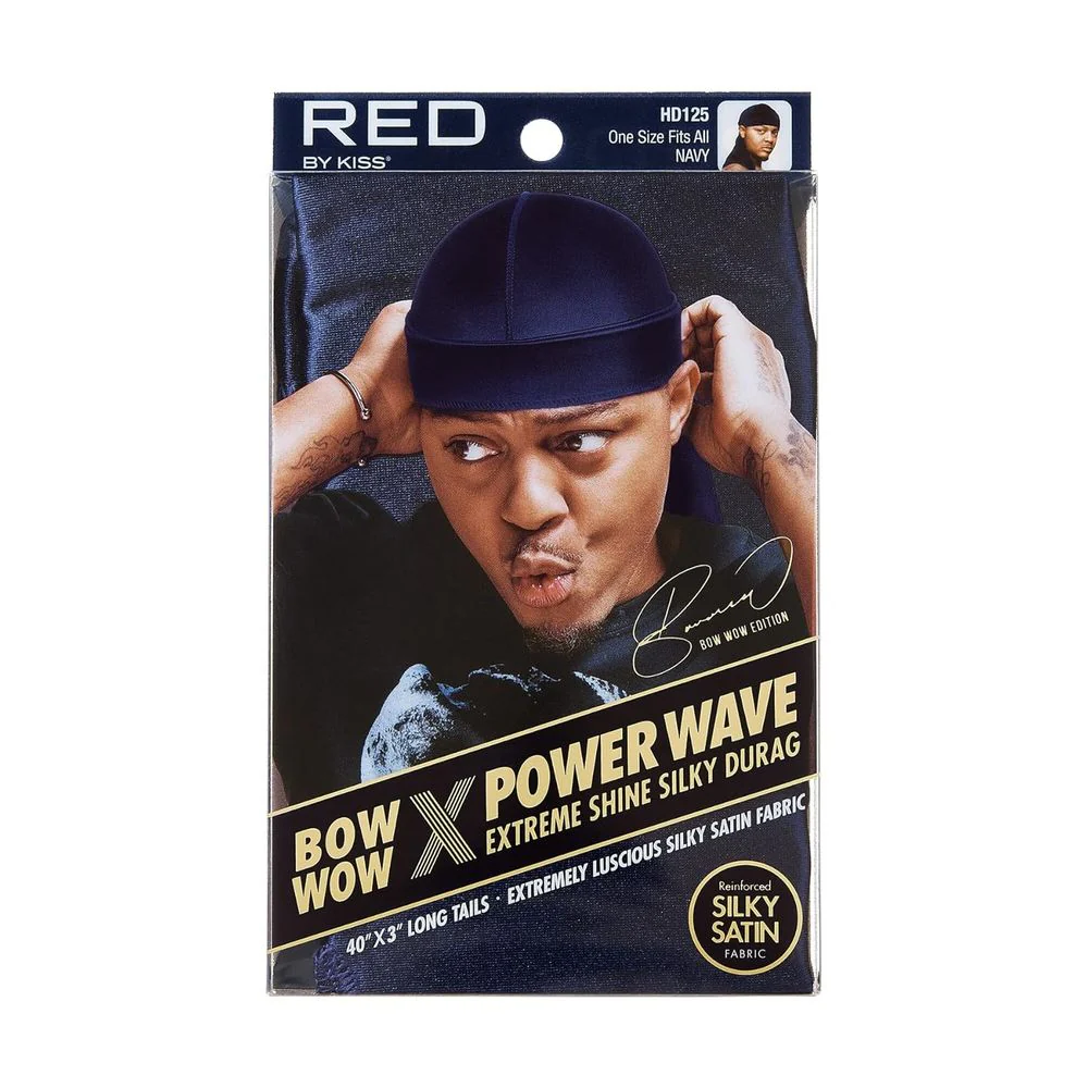 Red by Kiss Bow Wow Power Wave Shine Silky Durag โ Max Hold - Image 5