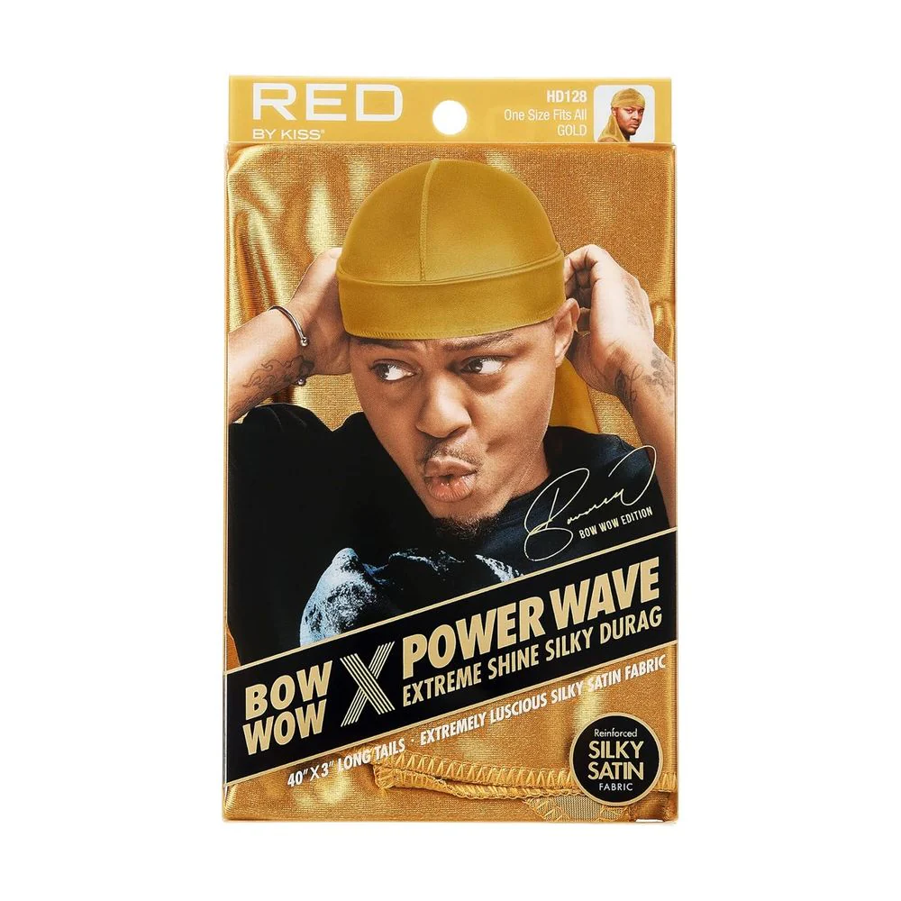 Red by Kiss Bow Wow Power Wave Shine Silky Durag โ Max Hold - Image 8